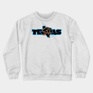 Texas Style Cyan Crewneck Sweatshirt